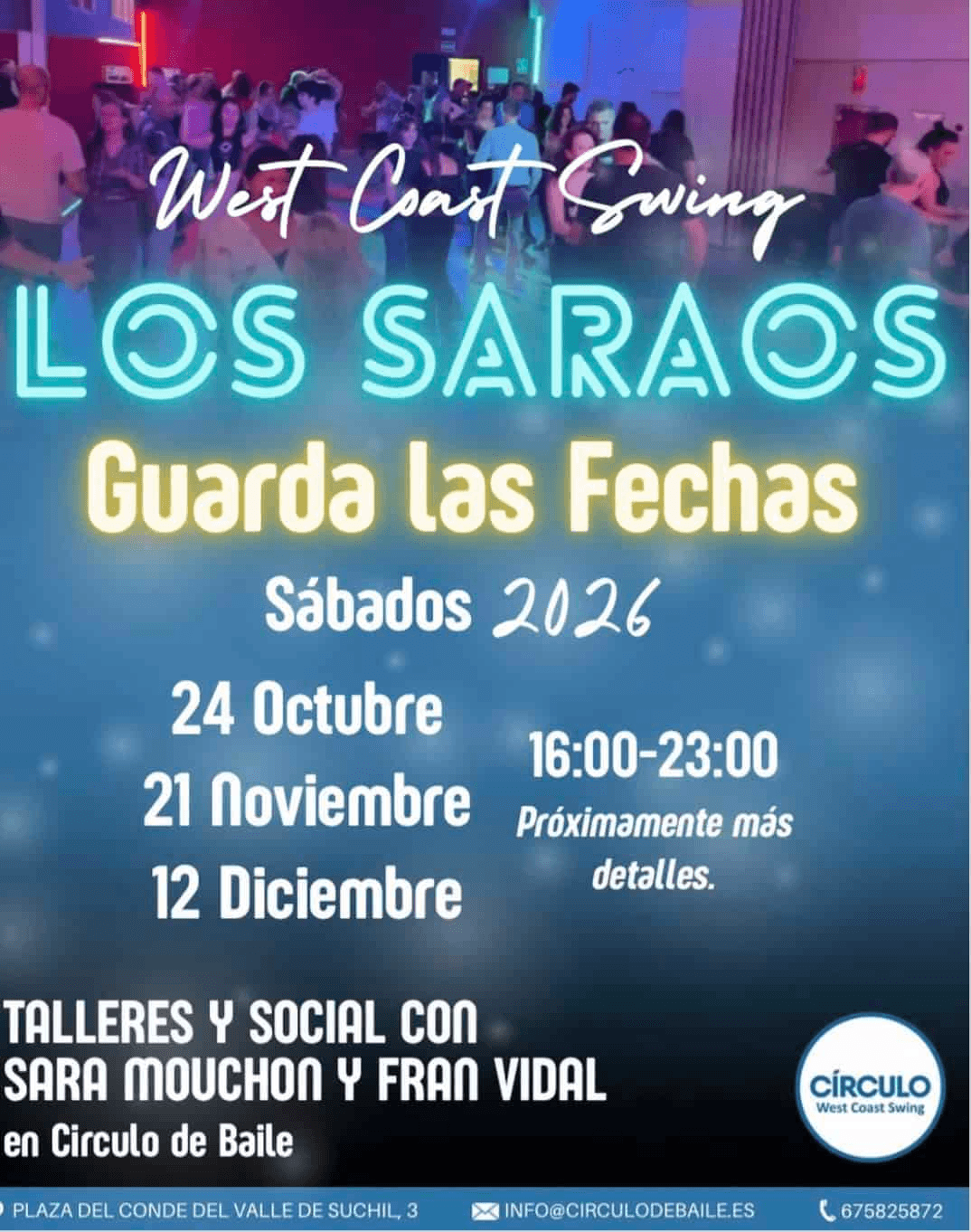 Academias, Clases de Baile, Eventos e Intensivos de West Coast Swing y Modern Swing en Madrid (Spain)